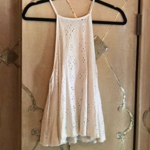 Free People Top with Lace Up Back